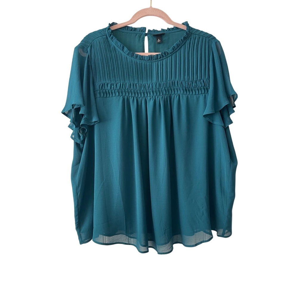 Torrid Ruffle Blouse Top Plus Size 2